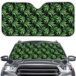 Watercolor Bamboo Pattern Print Car Windshield Sun Shade