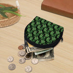 Watercolor Bamboo Pattern Print Coin Purse