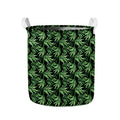 Watercolor Bamboo Pattern Print Collapsible Laundry Basket