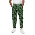 Watercolor Bamboo Pattern Print Cotton Sweatpants