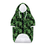 Watercolor Bamboo Pattern Print Dog Zip Up Hoodie