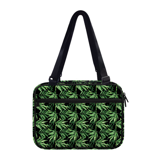 Watercolor Bamboo Pattern Print Double Strap Bible Bag