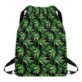 Watercolor Bamboo Pattern Print Drawstring Backpack