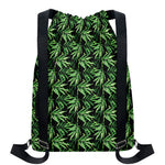 Watercolor Bamboo Pattern Print Drawstring Backpack