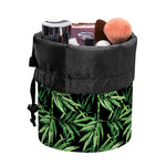 Watercolor Bamboo Pattern Print Drawstring Makeup Bag