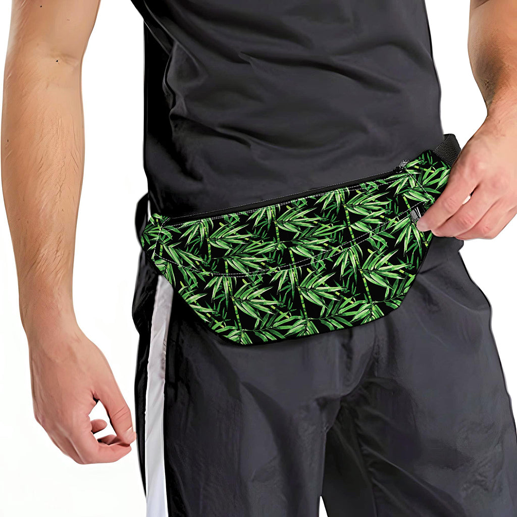 Watercolor Bamboo Pattern Print Fanny Pack