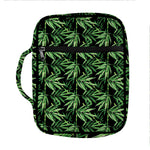 Watercolor Bamboo Pattern Print Front Pocket Bible Bag