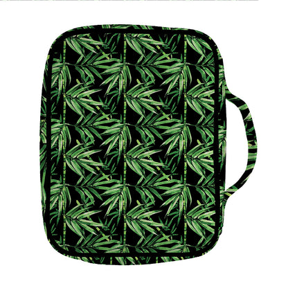 Watercolor Bamboo Pattern Print Front Pocket Bible Bag