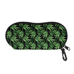 Watercolor Bamboo Pattern Print Glasses Case