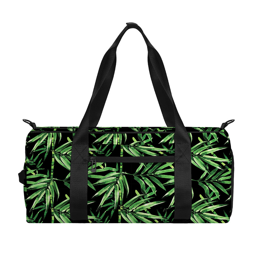 Watercolor Bamboo Pattern Print Gym Bag