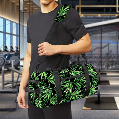 Watercolor Bamboo Pattern Print Gym Bag