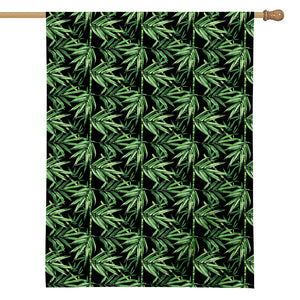 Watercolor Bamboo Pattern Print House Flag