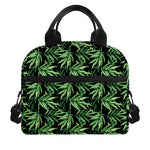 Watercolor Bamboo Pattern Print Insulated Lunch Bag