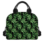 Watercolor Bamboo Pattern Print Insulated Lunch Bag