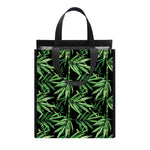 Watercolor Bamboo Pattern Print Insulated Lunch Tote