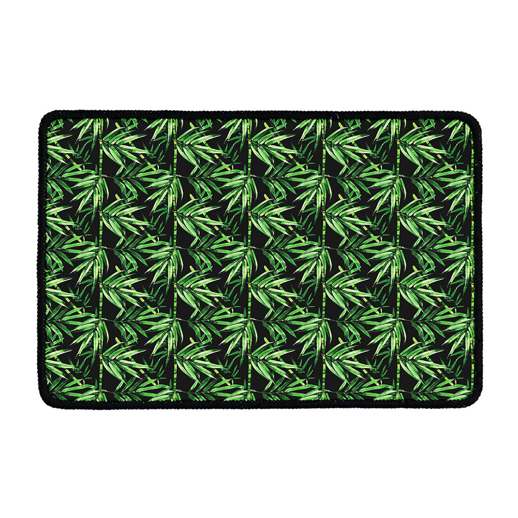 Watercolor Bamboo Pattern Print Kitchen Mat