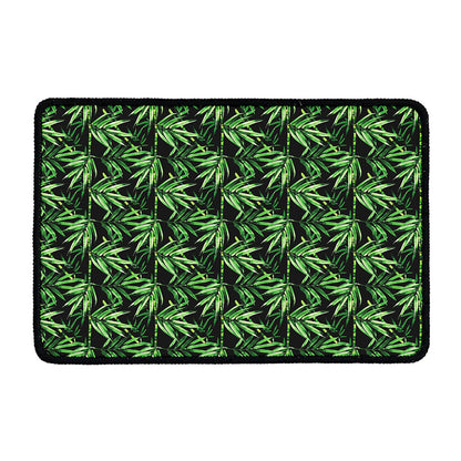 Watercolor Bamboo Pattern Print Kitchen Mat