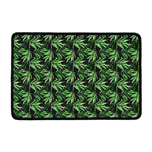 Watercolor Bamboo Pattern Print Kitchen Mat