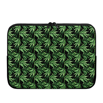 Watercolor Bamboo Pattern Print Laptop Sleeve