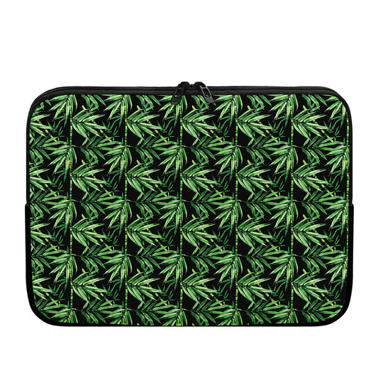 Watercolor Bamboo Pattern Print Laptop Sleeve