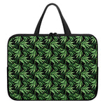 Watercolor Bamboo Pattern Print Laptop Sleeve With Handle