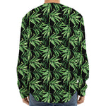 Watercolor Bamboo Pattern Print Long Sleeve Baseball Jersey