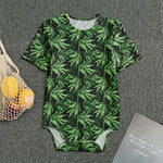 Watercolor Bamboo Pattern Print Men's Bodysuit