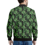 Watercolor Bamboo Pattern Print Men's Bomber Jacket