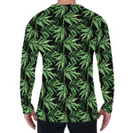 Watercolor Bamboo Pattern Print Men's Long Sleeve T-Shirt