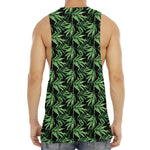 Watercolor Bamboo Pattern Print Men's Muscle Tank Top