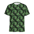Watercolor Bamboo Pattern Print Men's Athletic T-Shirt