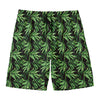 Watercolor Bamboo Pattern Print Men's Swim Trunks