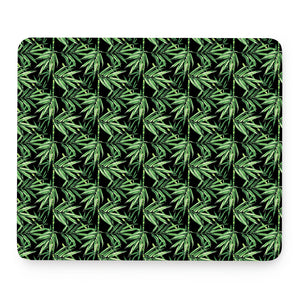 Watercolor Bamboo Pattern Print Mouse Pad