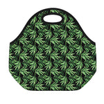 Watercolor Bamboo Pattern Print Neoprene Lunch Bag