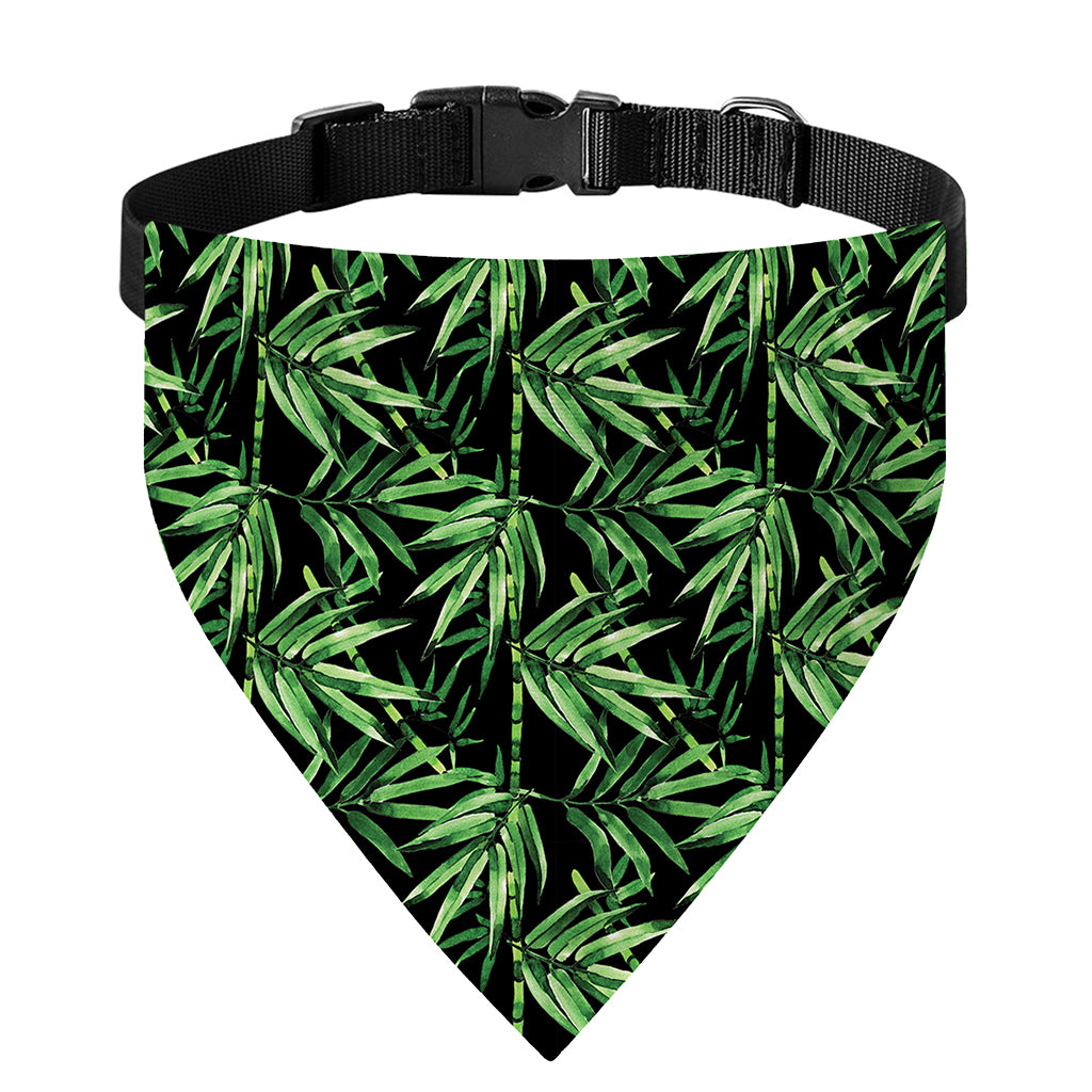 Watercolor Bamboo Pattern Print Over The Collar Dog Bandana