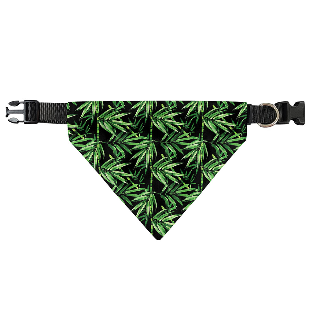 Watercolor Bamboo Pattern Print Over The Collar Dog Bandana
