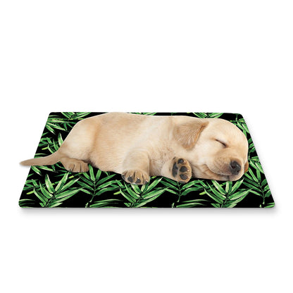 Watercolor Bamboo Pattern Print Pet Cooling Mat Cover