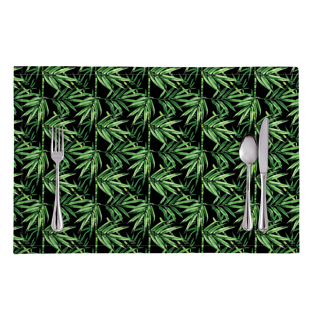 Watercolor Bamboo Pattern Print Placemat