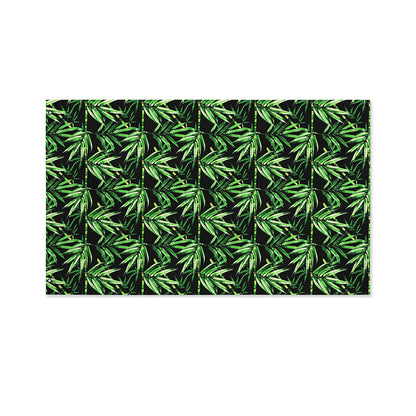 Watercolor Bamboo Pattern Print Polyester Flag