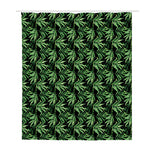 Watercolor Bamboo Pattern Print Polyester Shower Curtain