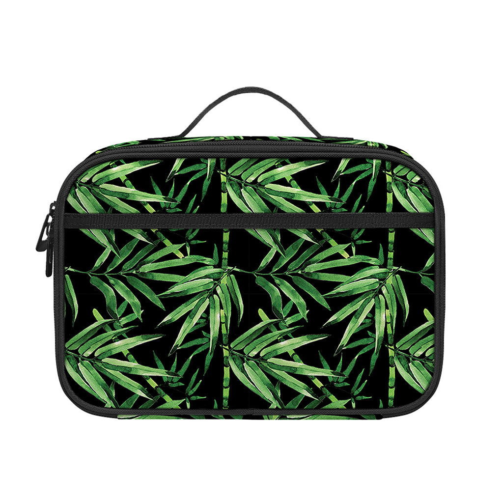 Watercolor Bamboo Pattern Print Portable Lunch Bag