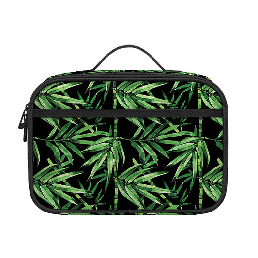 Watercolor Bamboo Pattern Print Portable Lunch Bag