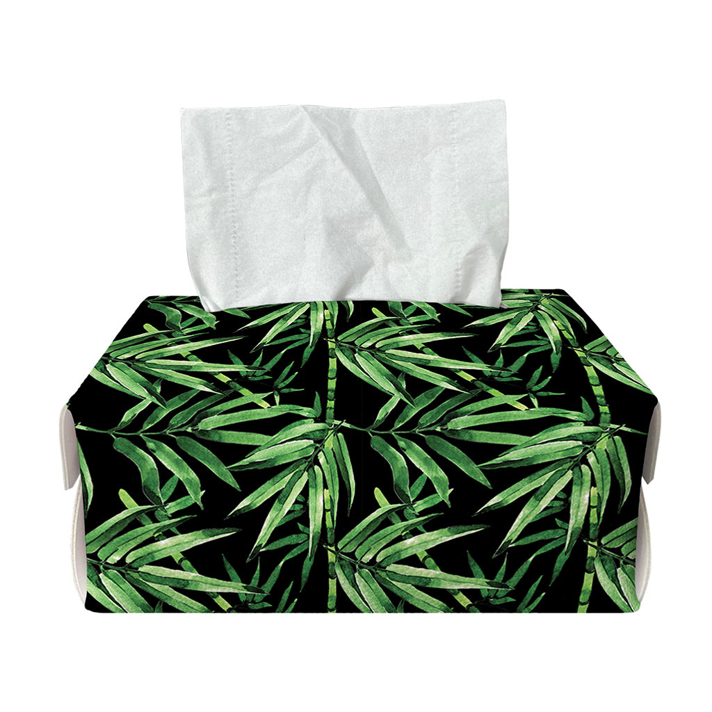 Watercolor Bamboo Pattern Print Rectangle Tissue Box Cover
