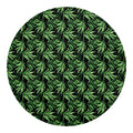 Watercolor Bamboo Pattern Print Round Blanket