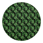 Watercolor Bamboo Pattern Print Round Blanket