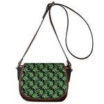 Watercolor Bamboo Pattern Print Saddle Bag