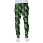 Watercolor Bamboo Pattern Print Scuba Joggers