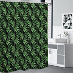 Watercolor Bamboo Pattern Print Shower Curtain