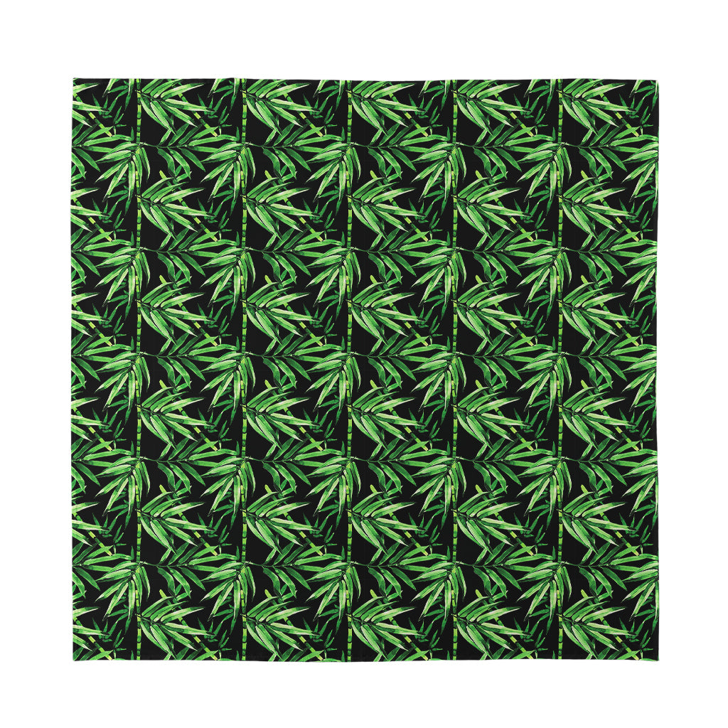 Watercolor Bamboo Pattern Print Silk Bandana