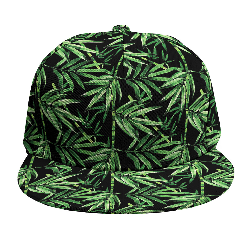 Watercolor Bamboo Pattern Print Snapback Cap